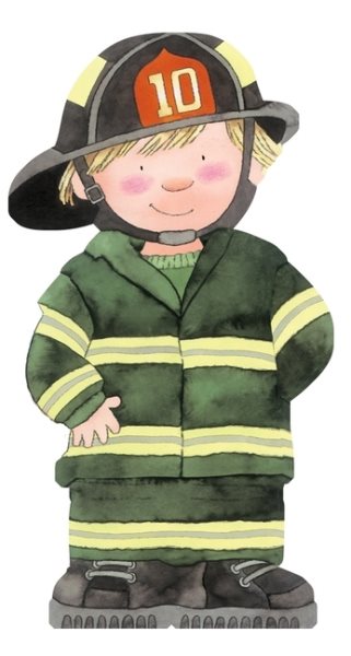 Fire Fighter (Mini People Shape Books) cover