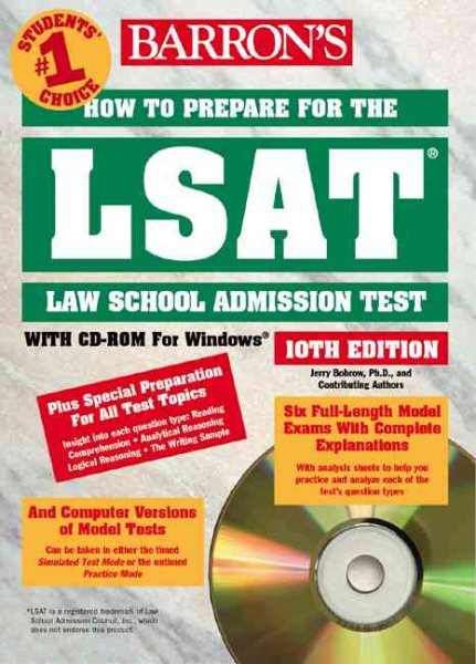 How to Prepare for the LSAT with CD-ROM (Barron's LSAT (W/CD)) cover
