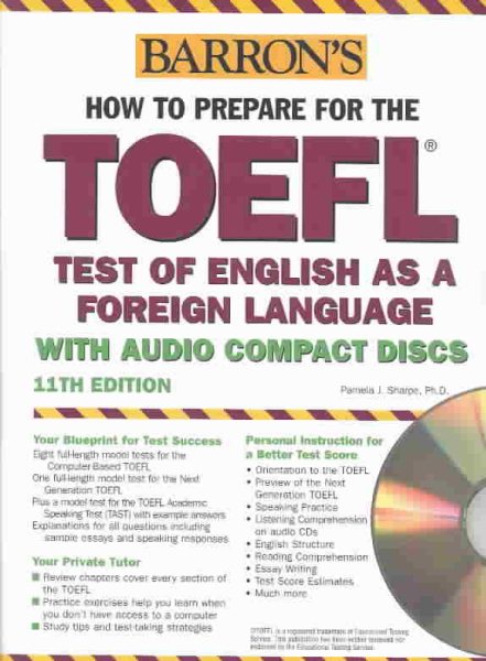 How to Prepare for the TOEFL with Audio CDs (Barron's TOEFL IBT (w/CD audio)) cover