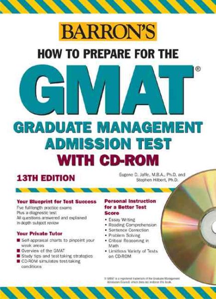 How to Prepare for the GMAT with CD-ROM (Barron's GMAT (W/CD)) cover