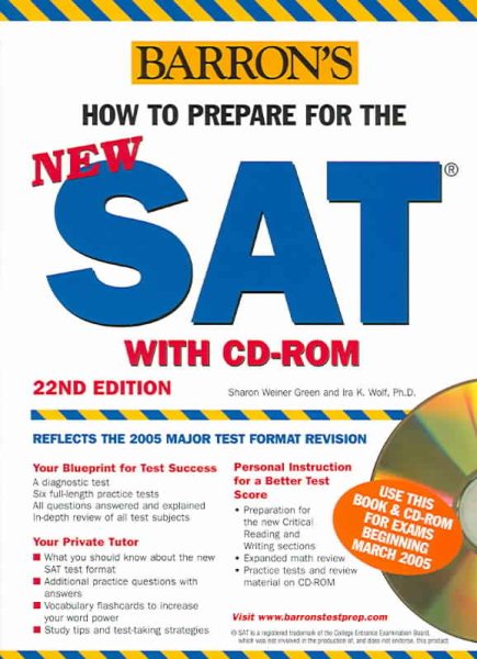 How to Prepare for the NEW SAT with CD-ROM (Barron's SAT (W/CD)) cover