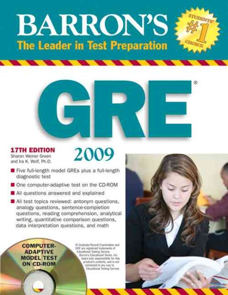 Barron's GRE: Graduate Record Examination cover