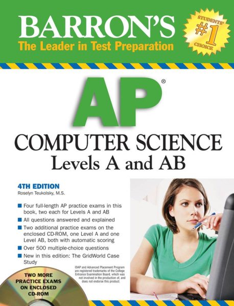 AP Computer Science 2008: Levels A and AB (Barron's) cover