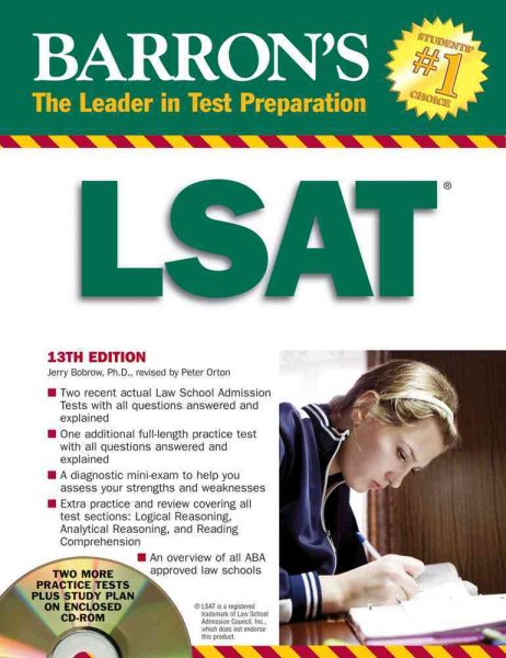 Barron's LSAT (Barron's Educational LSAT Law School Admission Test) cover