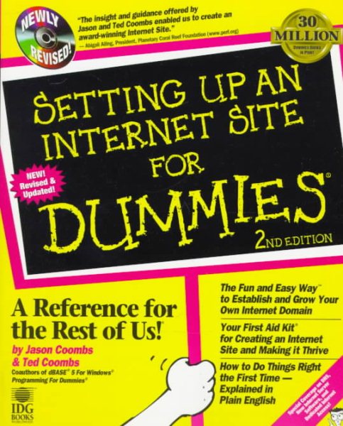 Setting Up an Internet Site for Dummies cover