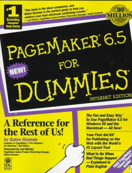 PageMaker 6.5 For Dummies cover