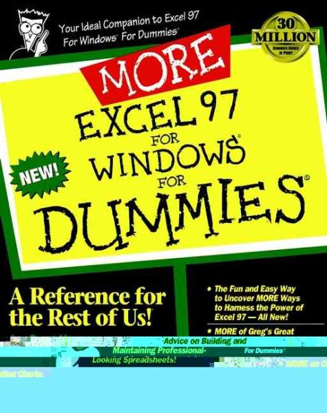 More Excel 97 For Windows For Dummies cover