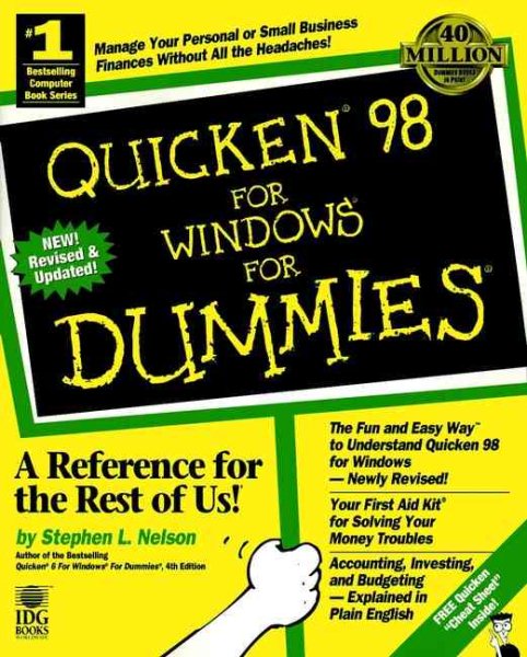 Quicken 98 For Windows For Dummies cover