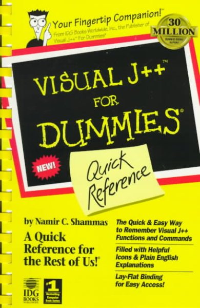 Visual J++ for Dummies Quick Reference cover