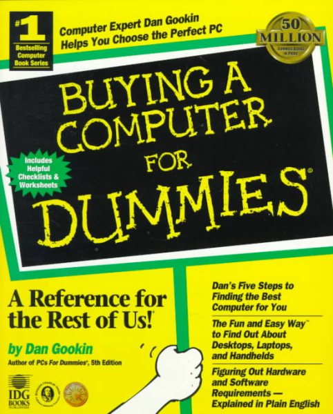 Buying A Computer For Dummies cover