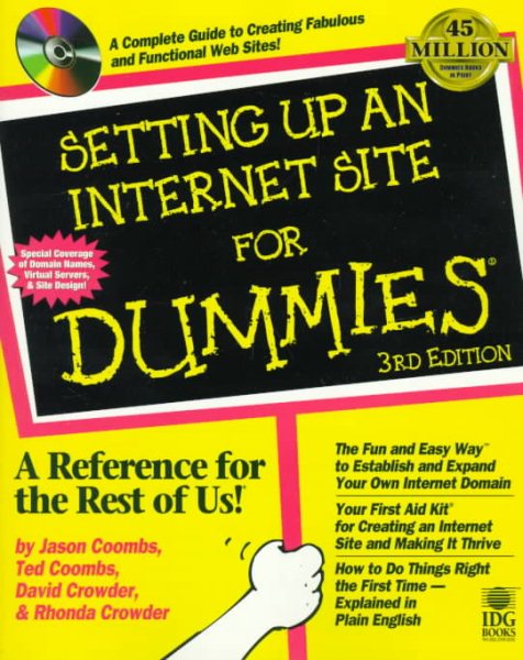 Setting Up an Internet Site for Dummies cover