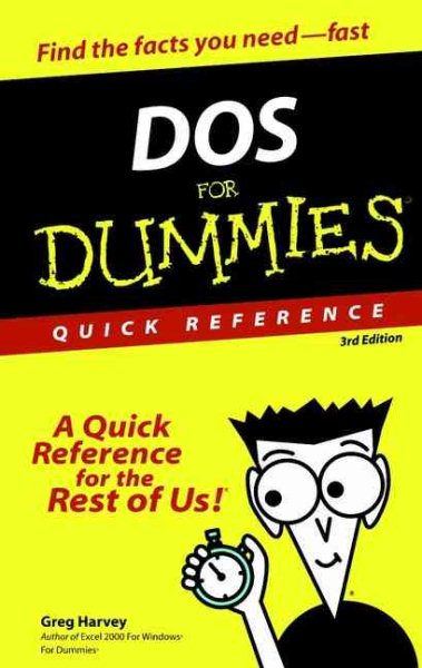 DOS For Dummies Quick Reference cover