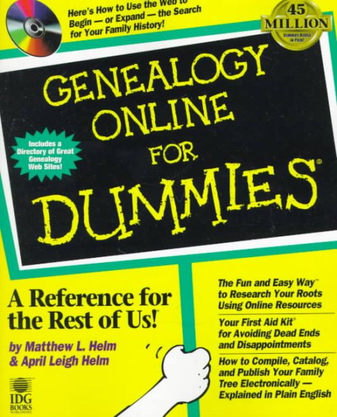 Genealogy Online for Dummies cover