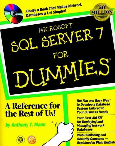 Microsoft SQL Server 7 For Dummies (For Dummies Series) cover