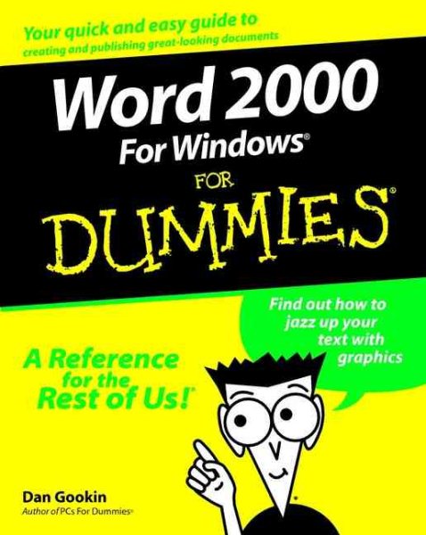 Word 2000 for Windows For Dummies cover