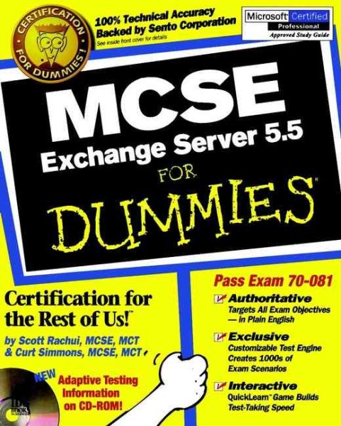 MCSE Exchange Server 5.5 For Dummies? cover