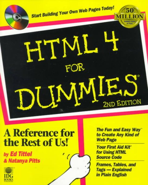 HTML 4 For Dummies cover