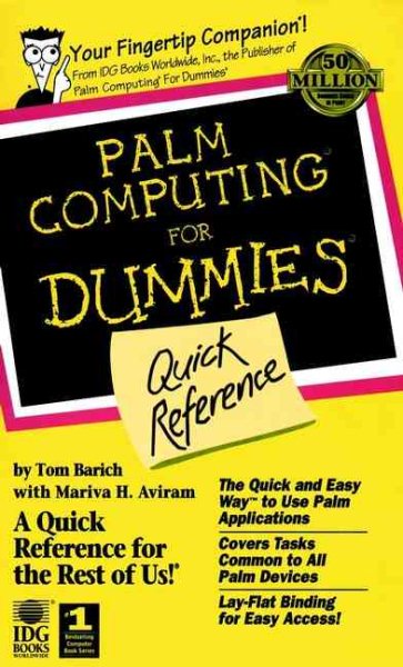 Palm Computing? For Dummies? Quick Reference cover