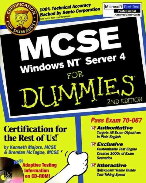 MCSE Windows NT? Server 4 For Dummies? cover