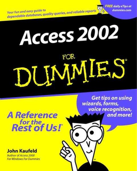 Access 2002 For Dummies cover