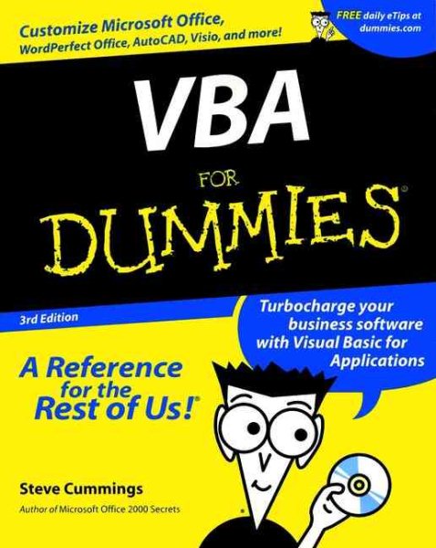 VBA For Dummies (For Dummies (Computers)) cover