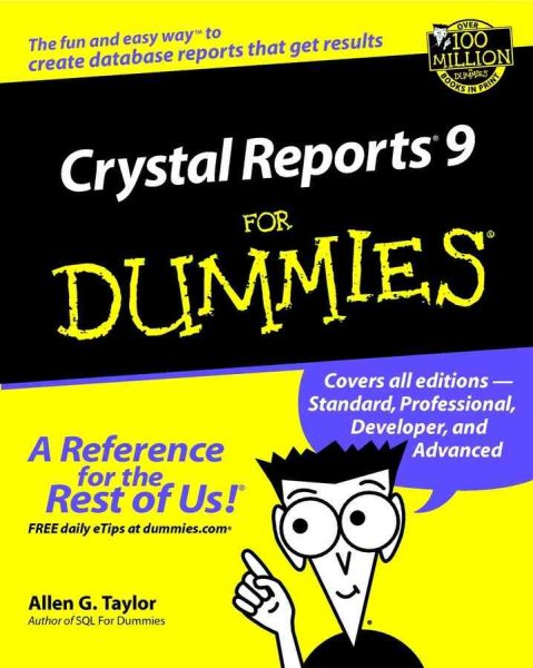 Crystal Reports9 For Dummies cover