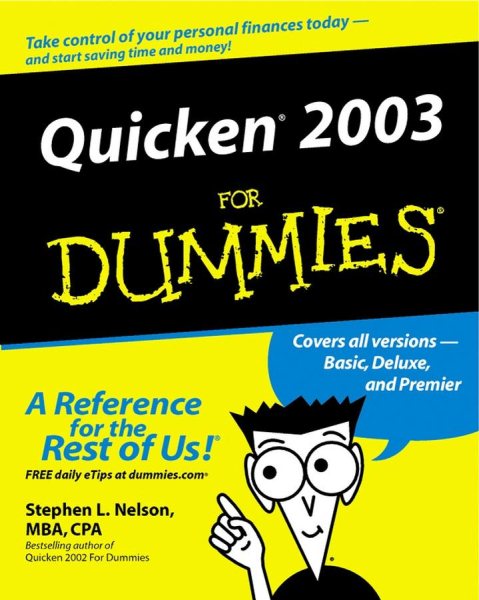Quicken 2003 For Dummies cover