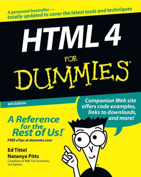 HTML 4 For Dummies (For Dummies (Computer/Tech)) cover