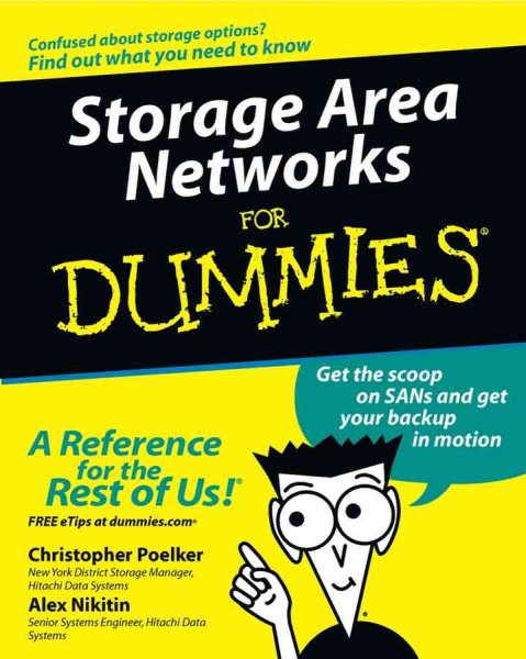 Storage Area Networks For Dummies cover