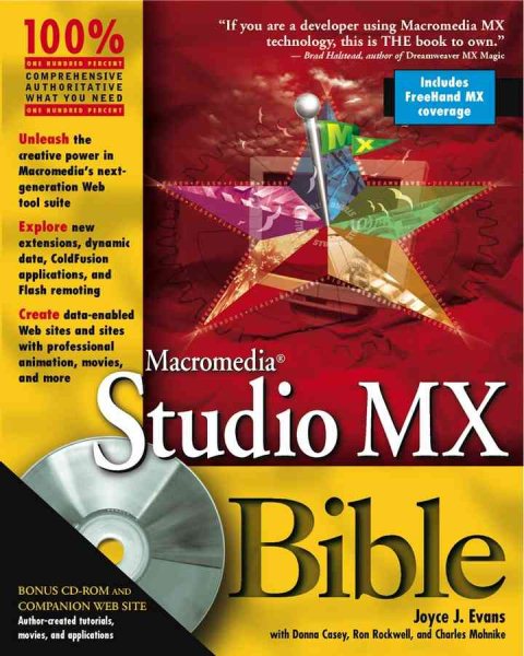 Macromedia Studio MX Bible cover