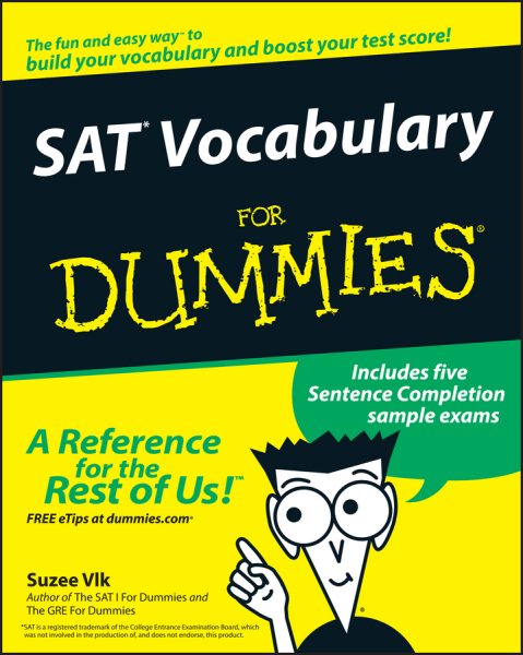 SAT Vocabulary For Dummies cover