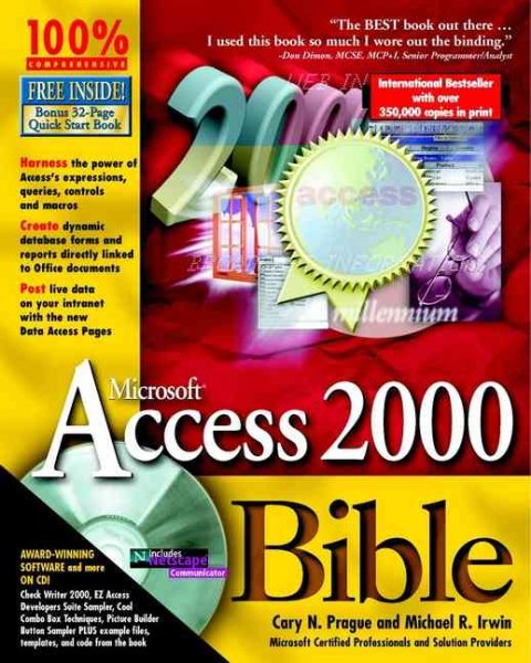 Microsoft Access 2000 Bible cover