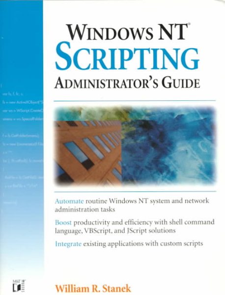 Windows Nt Scripting Administrator's Guide cover