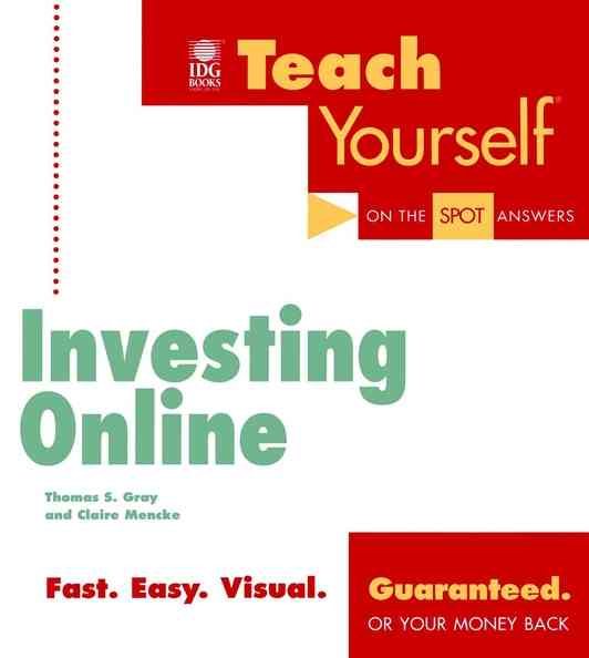Teach Yourself Investing Online (Teach Yourself (IDG)) cover