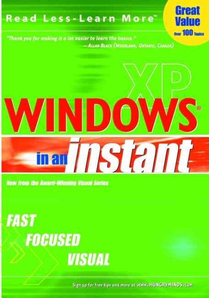 Windows XP in an Instant (Visual Read Less, Learn More) cover