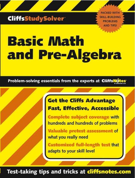CliffsStudySolver Basic Math and Pre-Algebra cover