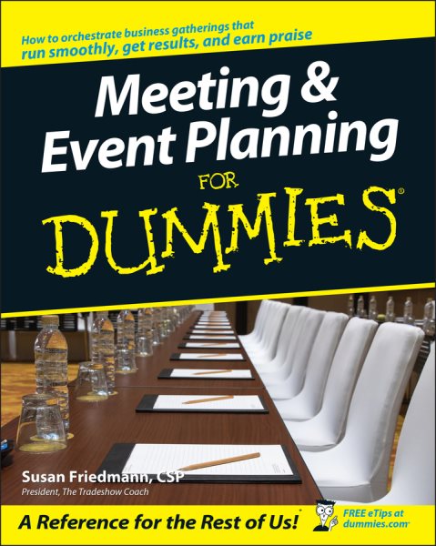 Meeting and Event Planning For Dummies cover