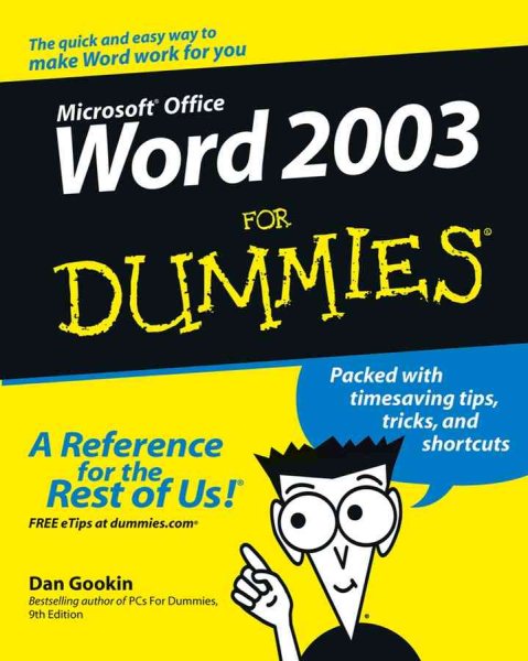 Word 2003 For Dummies cover
