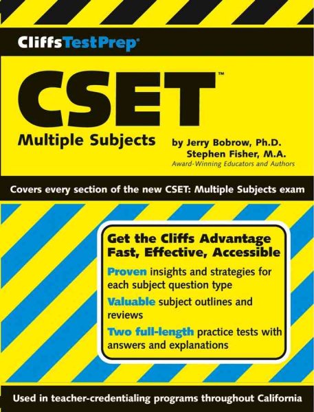 CSET: Multiple Subjects (Cliffs Test Prep) cover