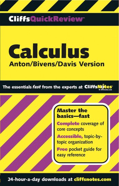 CliffsQuickReview Anton's Calculus cover