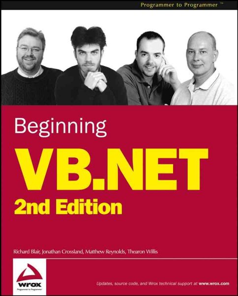Beginning VB.NET (Programmer to Programmer) cover