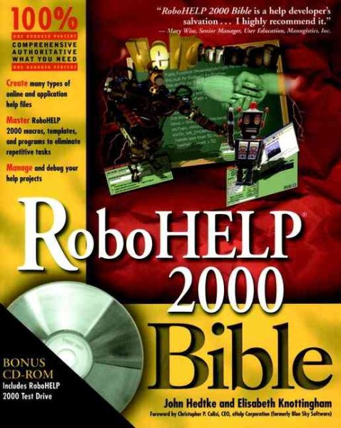 RoboHELP 2000 Bible (with CD-ROM) cover