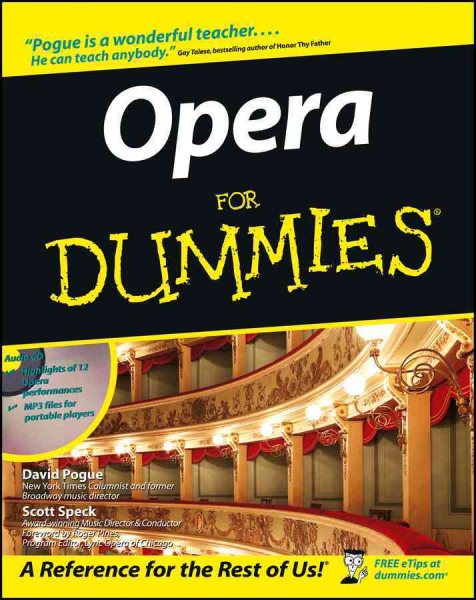 Opera For Dummies cover