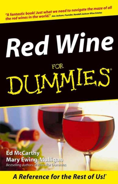 Red Wine For Dummies cover