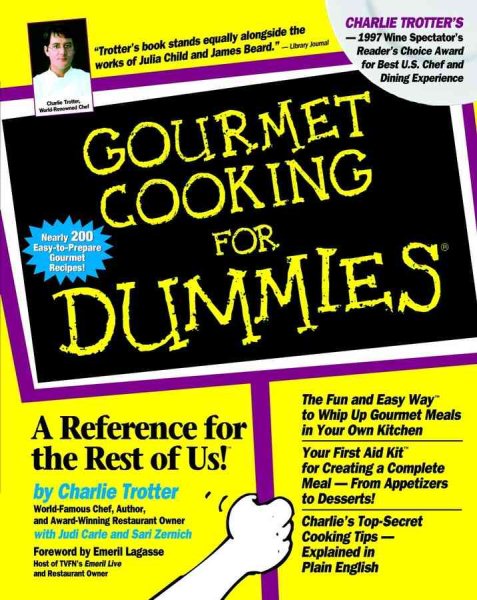 Gourmet Cooking For Dummies cover