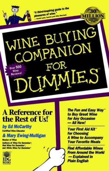 Wine Buying Companion For Dummies cover