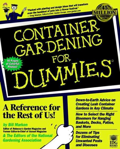 Container Gardening For Dummies cover