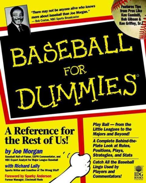 Baseball For Dummies cover