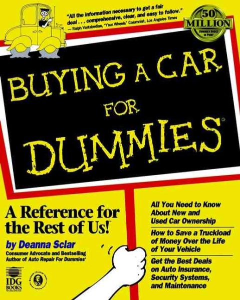 Buying A Car For Dummies cover