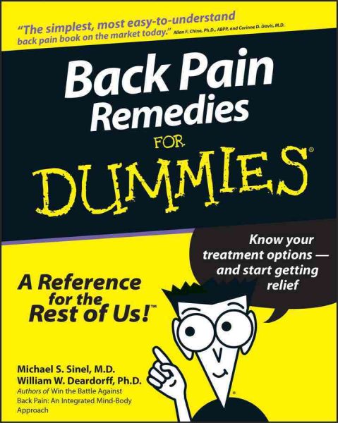 Back Pain Remedies For Dummies cover